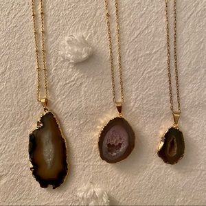 Agate Layering Necklace Bundle